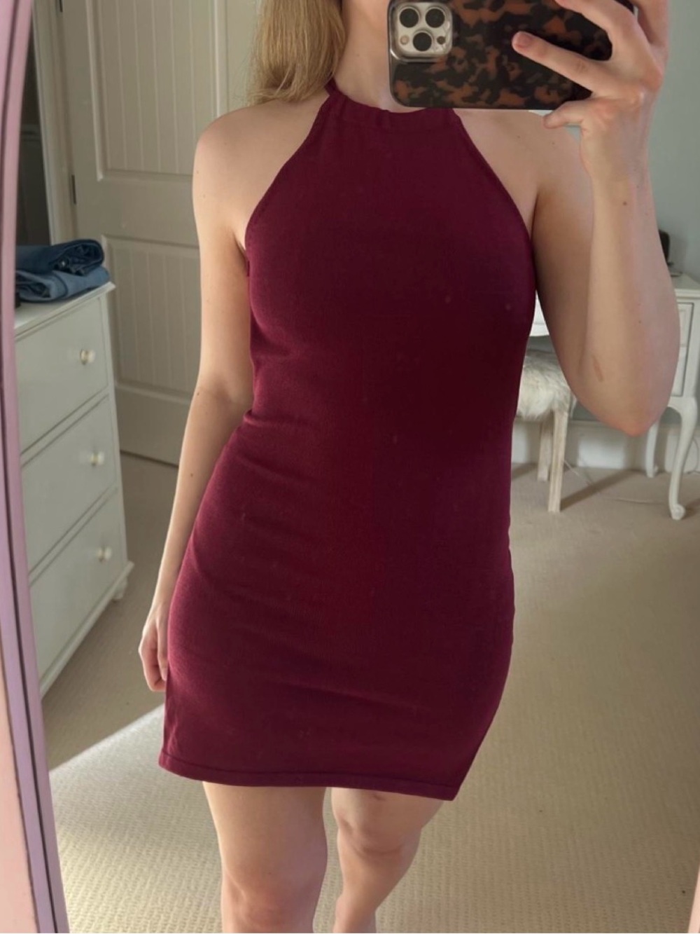 Beginning Boutique Dress in Burgundy
